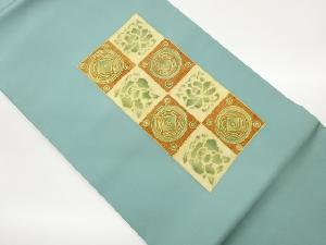 金彩市松に丸・幾何学模様織出し名古屋帯